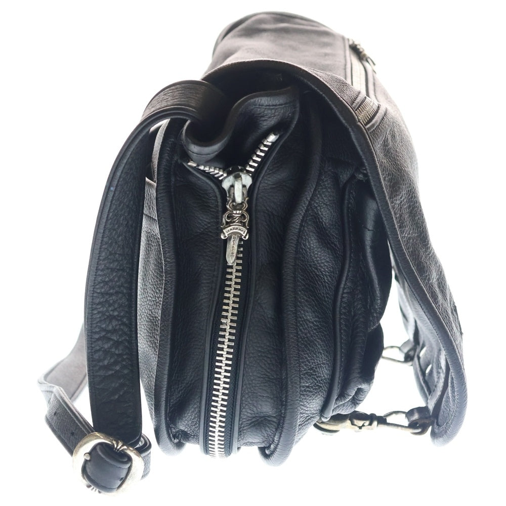 CHROME HEARTS(クロムハーツ) SHOULDER BAG-SM ガンスリンガーストラップ レザー ショルダーバッグ ブラック レディース