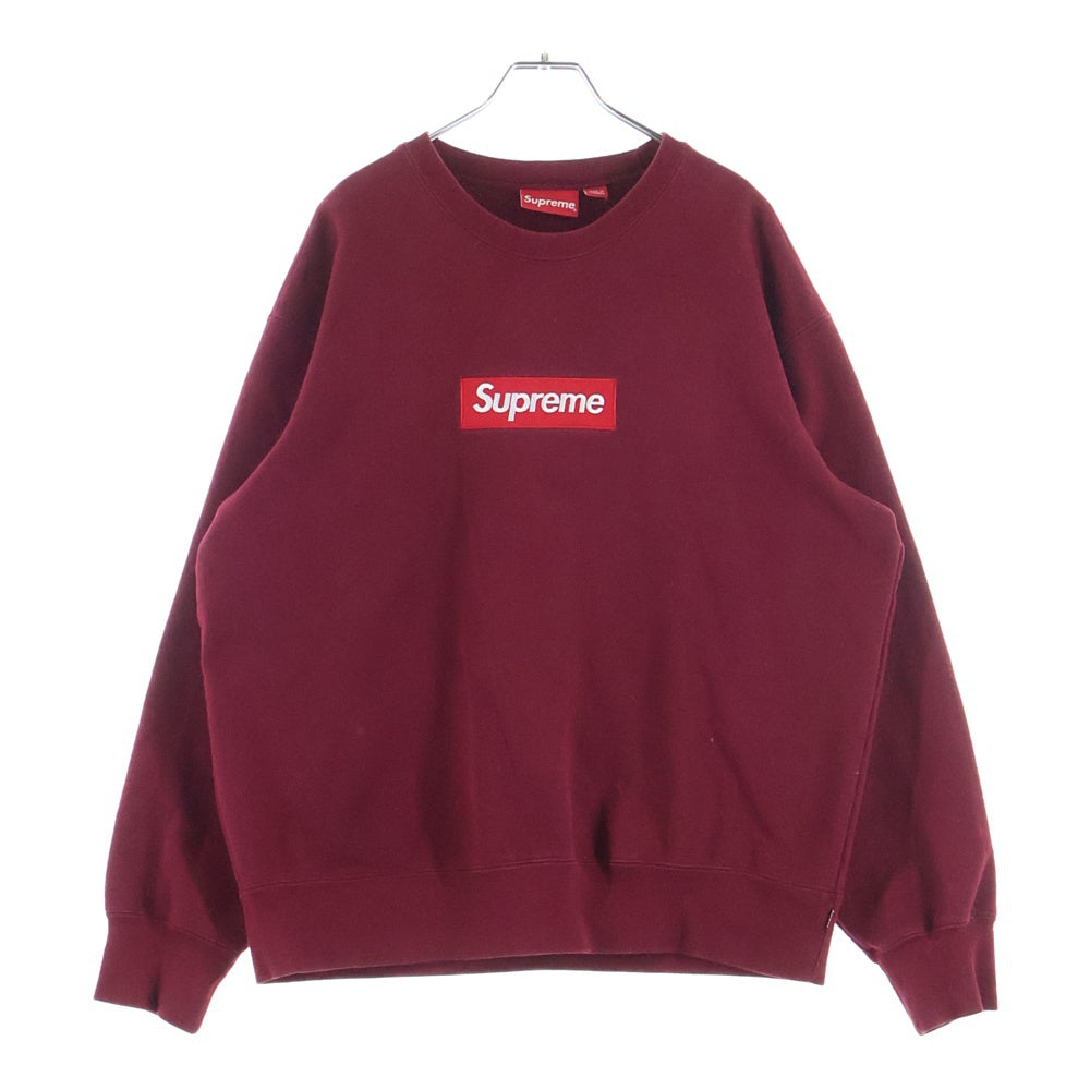 SUPREME(シュプリーム) 22AW Box Logo Crewneck ボックスロゴデザイン クルーネック スウェット トレーナー レッド