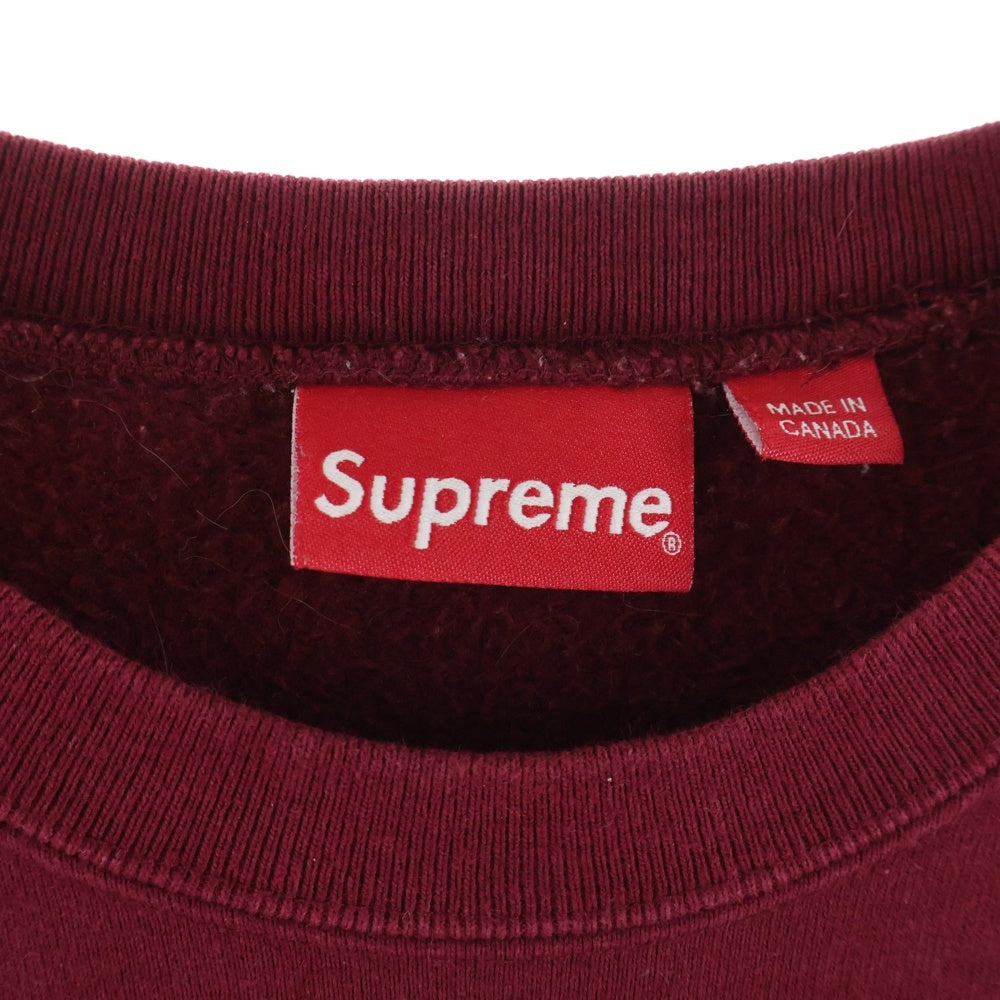 SUPREME(シュプリーム) 22AW Box Logo Crewneck ボックスロゴデザイン クルーネック スウェット トレーナー レッド