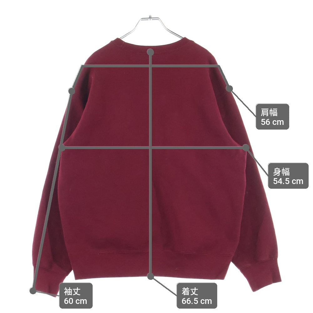 SUPREME(シュプリーム) 22AW Box Logo Crewneck ボックスロゴデザイン クルーネック スウェット トレーナー レッド