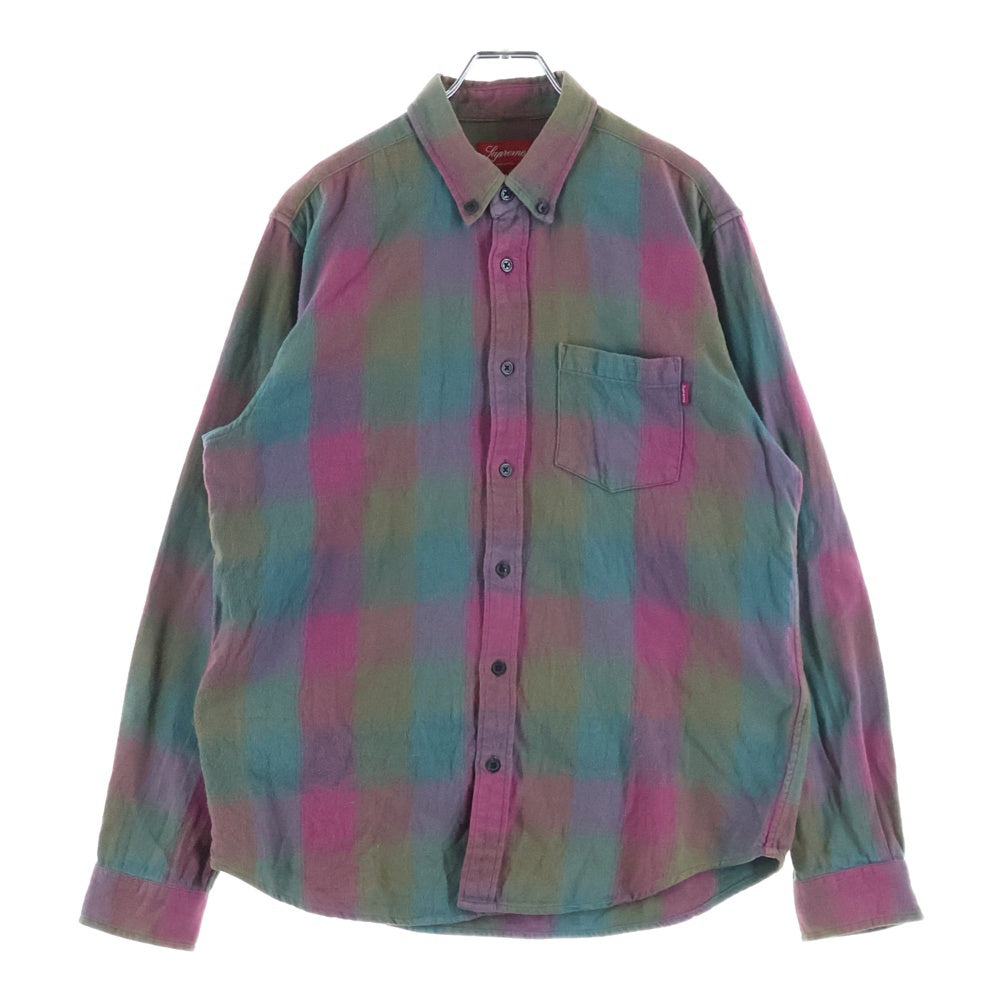 SUPREME(シュプリーム) 18AW Shadow Plaid Flannel Shirt シャドープレイド フランネル長袖シャツ マルチ