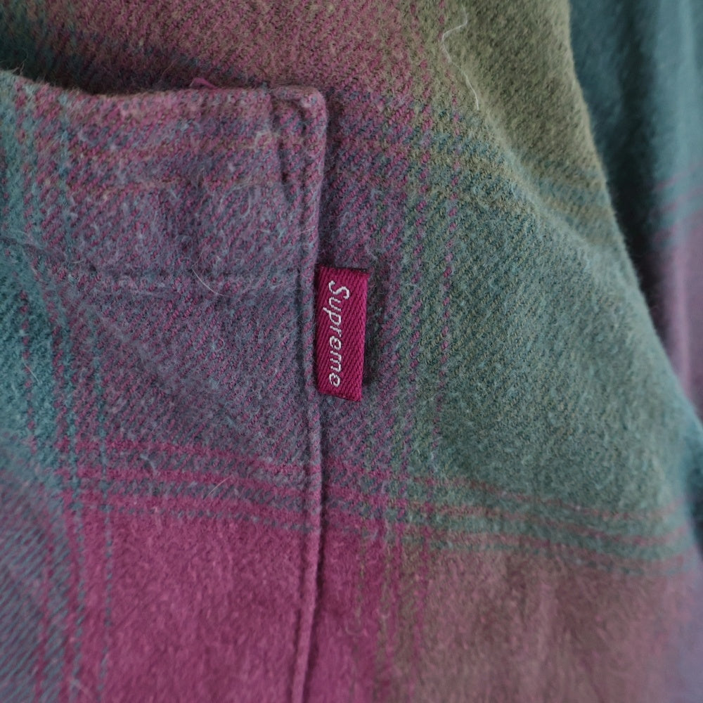 SUPREME(シュプリーム) 18AW Shadow Plaid Flannel Shirt シャドープレイド フランネル長袖シャツ マルチ