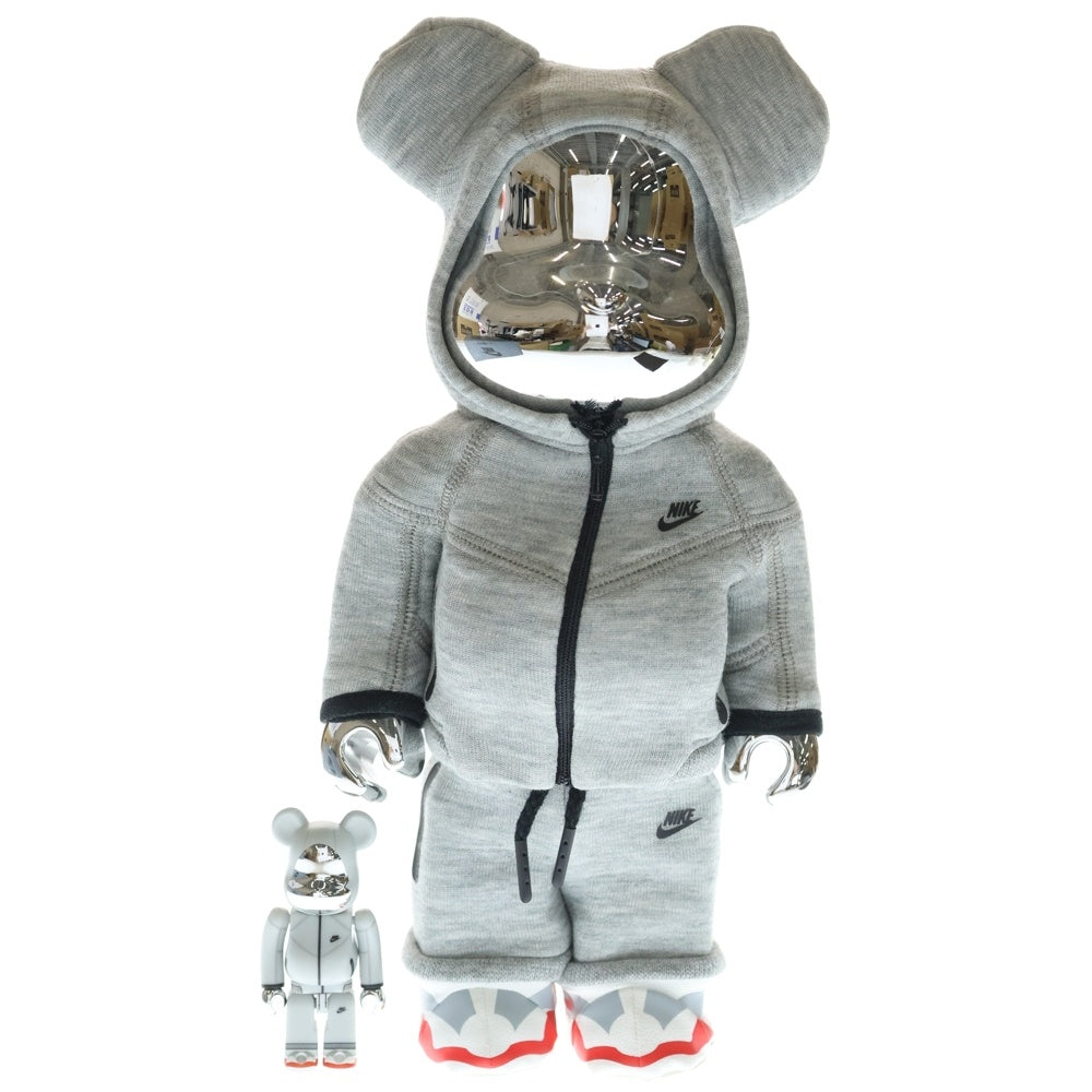 MEDICOM TOY(メディコムトイ) ×NIKE TECH FLEECE N98 BE@RBRICK 100%&400% ナイキ テックフリース ベアブリック グレー