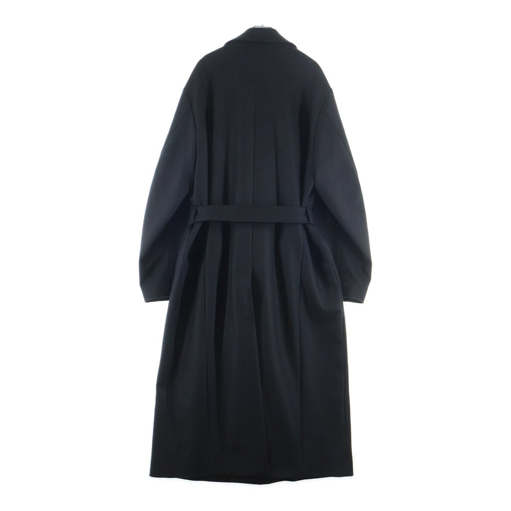 Stein(シュタイン) 24AW OVERSIZED MAXI-LENGTH PEAKED LAPEL COAT オーバーサイズド マキシレングス ピークドラペル ロングコート ブラック ST.903