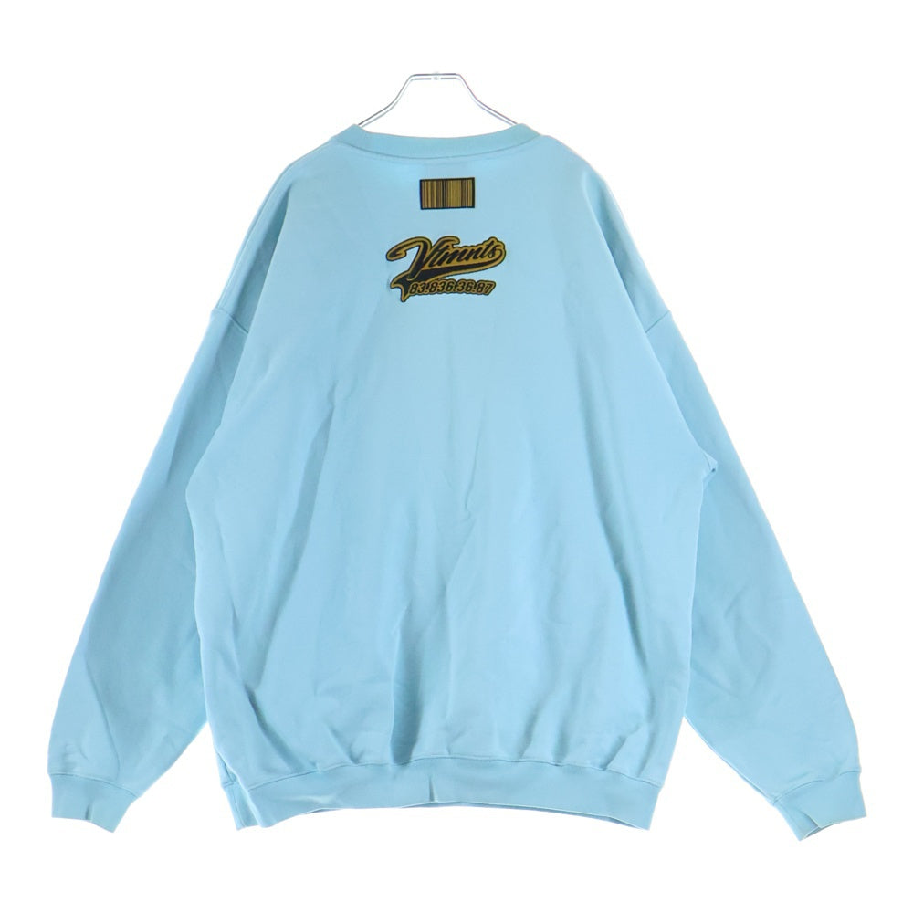 VETEMENTS(ヴェトモン) カレッジロゴ クルーネックスウェット トレーナー ブルー VL12TR160X