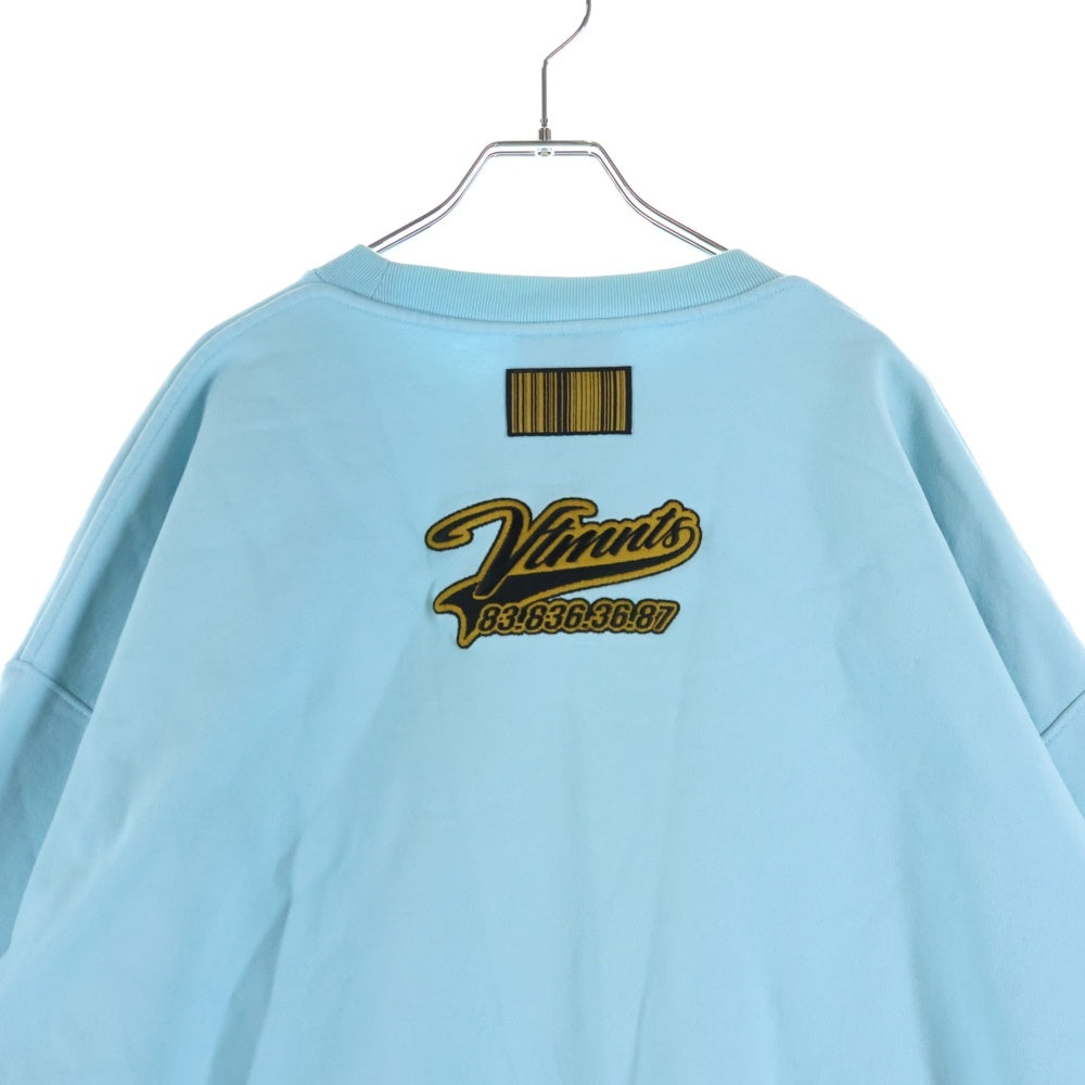 VETEMENTS(ヴェトモン) カレッジロゴ クルーネックスウェット トレーナー ブルー VL12TR160X