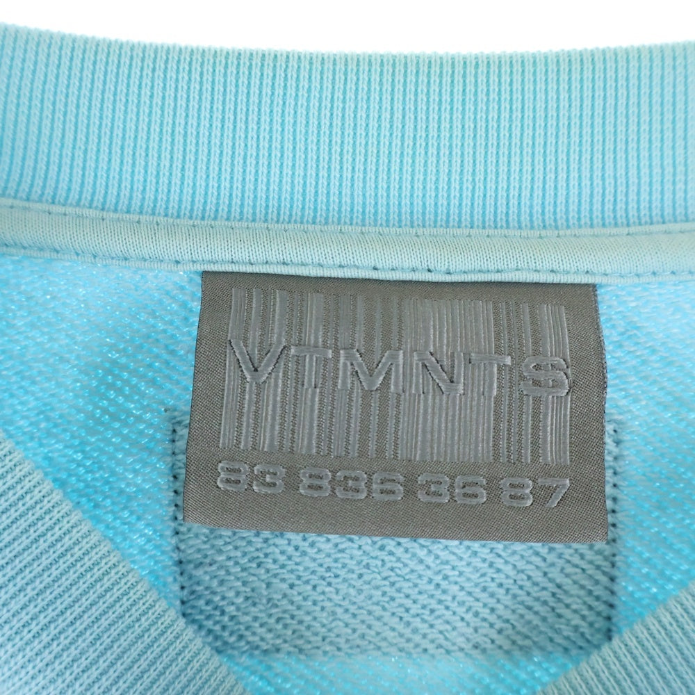 VETEMENTS(ヴェトモン) カレッジロゴ クルーネックスウェット トレーナー ブルー VL12TR160X