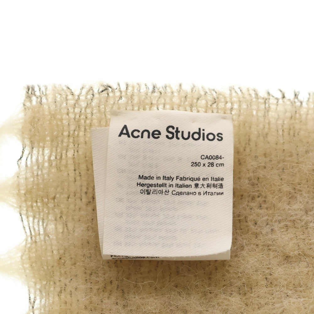 Acne Studios(アクネ ストゥディオズ) モヘアチェック マフラー ブラウン レディース