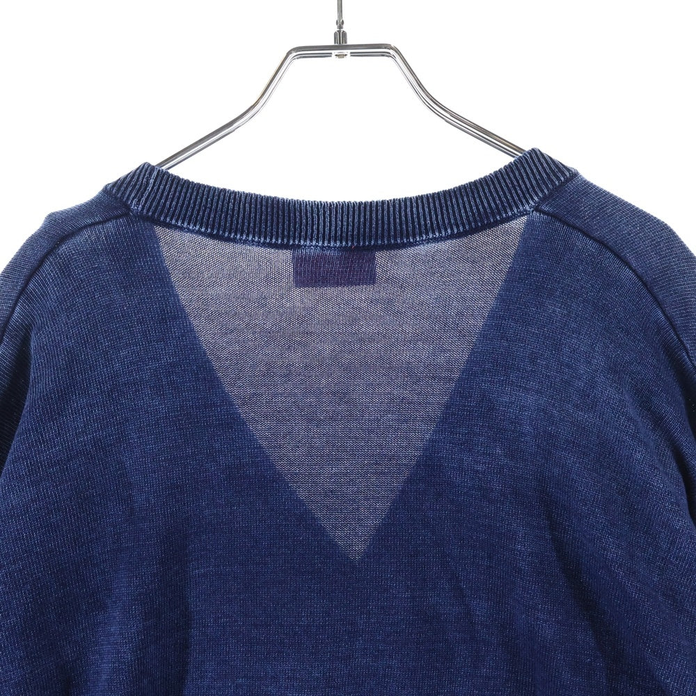 DIESEL(ディーゼル) K-FENICAR フロントロゴデザイン 6B ニット カーディガン インディゴ A19480