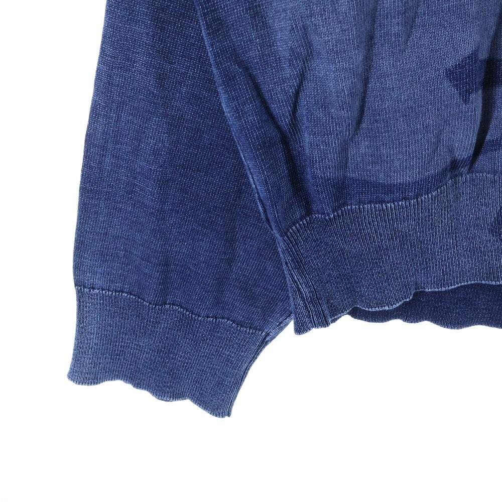 DIESEL(ディーゼル) K-FENICAR フロントロゴデザイン 6B ニット カーディガン インディゴ A19480