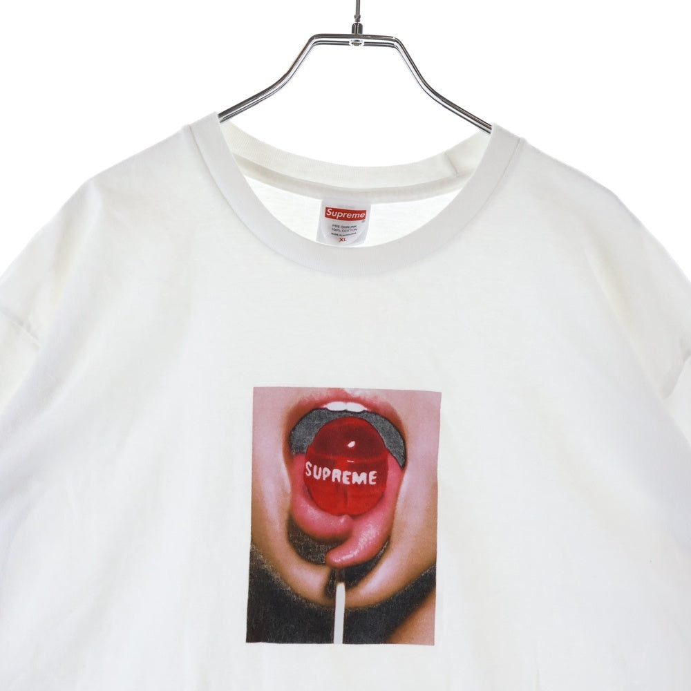 SUPREME(シュプリーム) 24AW Lollipop Tee ロリポップキャンディー Tシャツ フォトプリント ブラック ホワイト