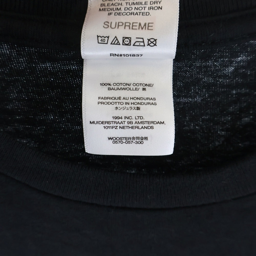 SUPREME(シュプリーム) 25AW ×Y's by Yohji Yamamoto Star Tee ワイズ ヨウジヤマモト スター フロントプリント 半袖Tシャツ カットソー ブラック