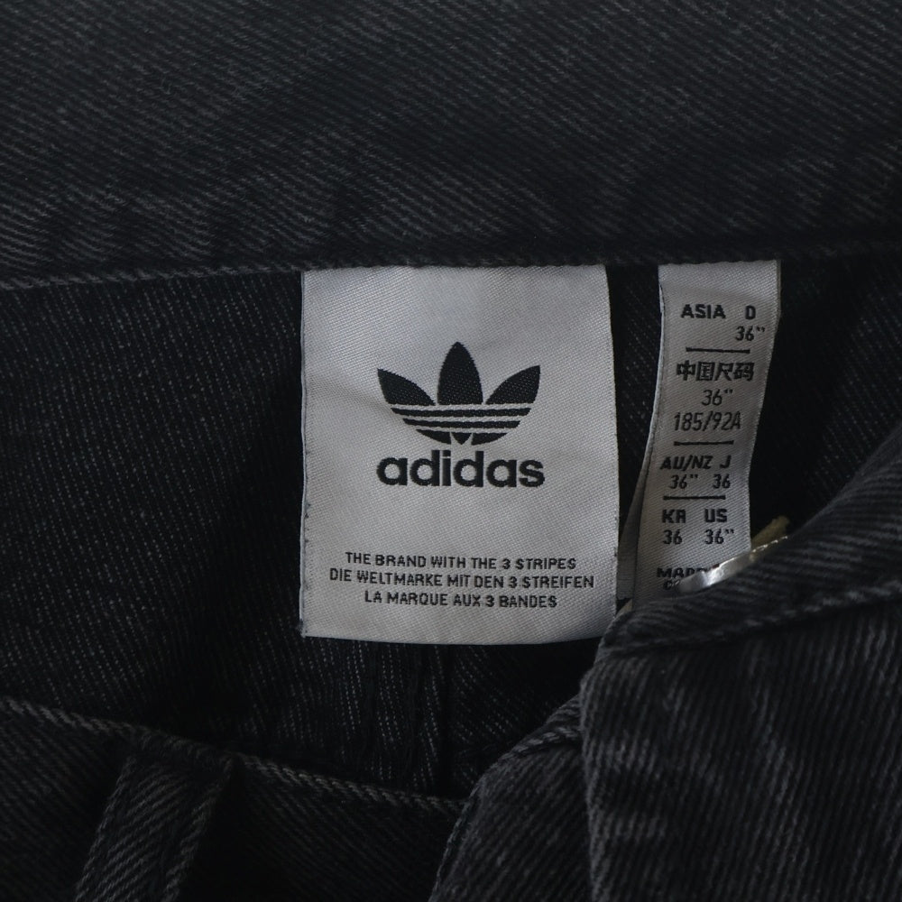 adidas(アディダス) ADILENIUM Loose-fit Denim Pants アディレニウム ルーズフィット デニムパンツ ブラック JY6291