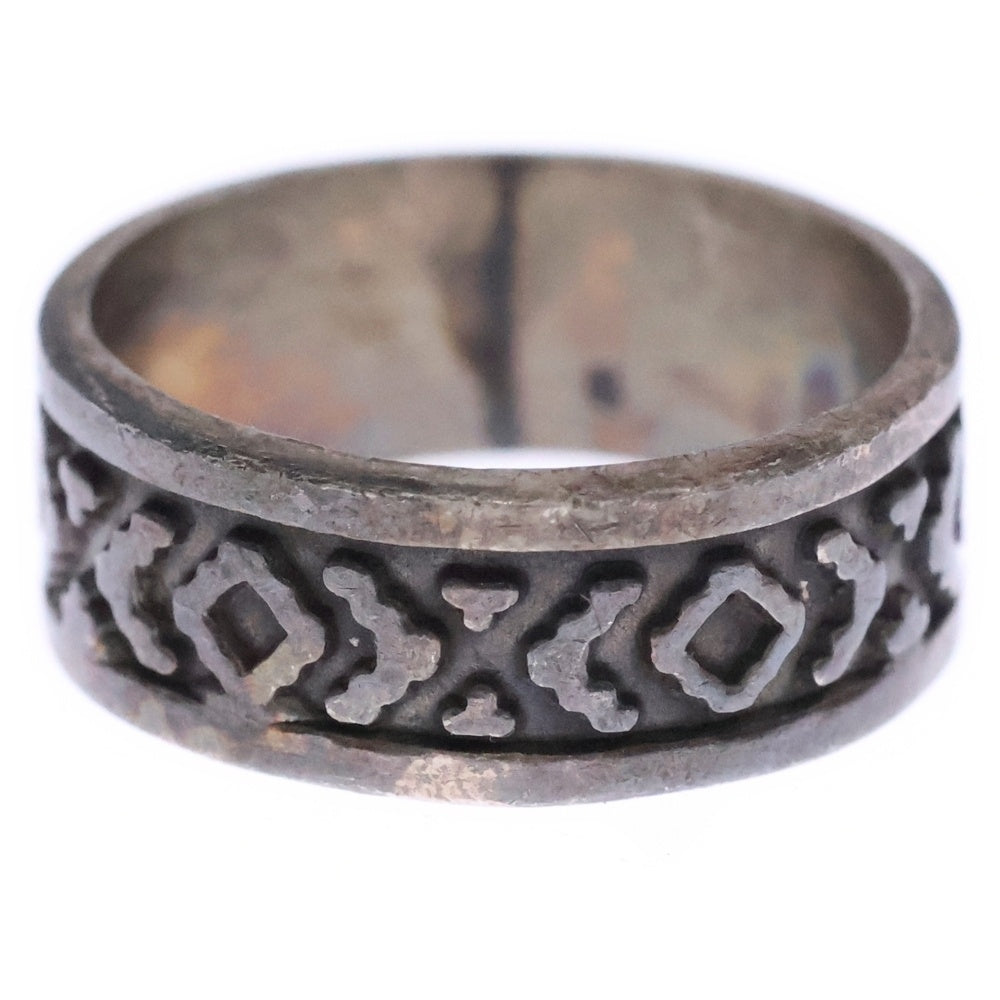 NO BRAND(ノーブランド) Mexican Tribal Pattern Ring メキシカントライバルパターンリング 指輪 シルバー925