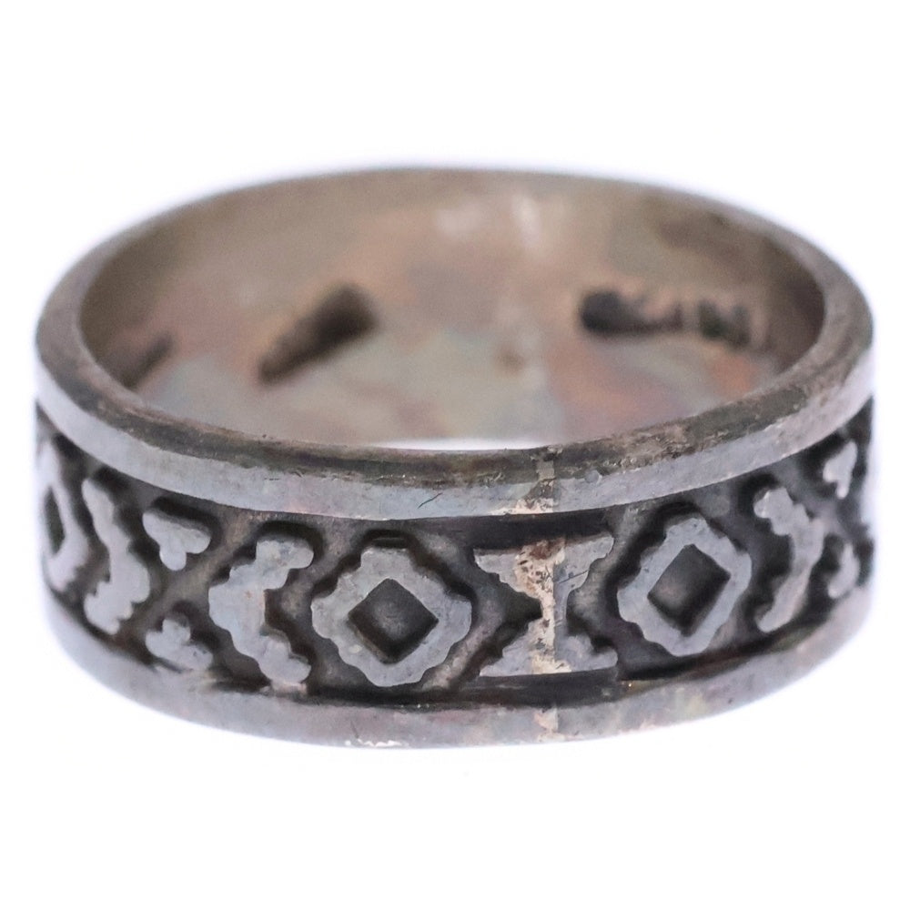 NO BRAND(ノーブランド) Mexican Tribal Pattern Ring メキシカントライバルパターンリング 指輪 シルバー925