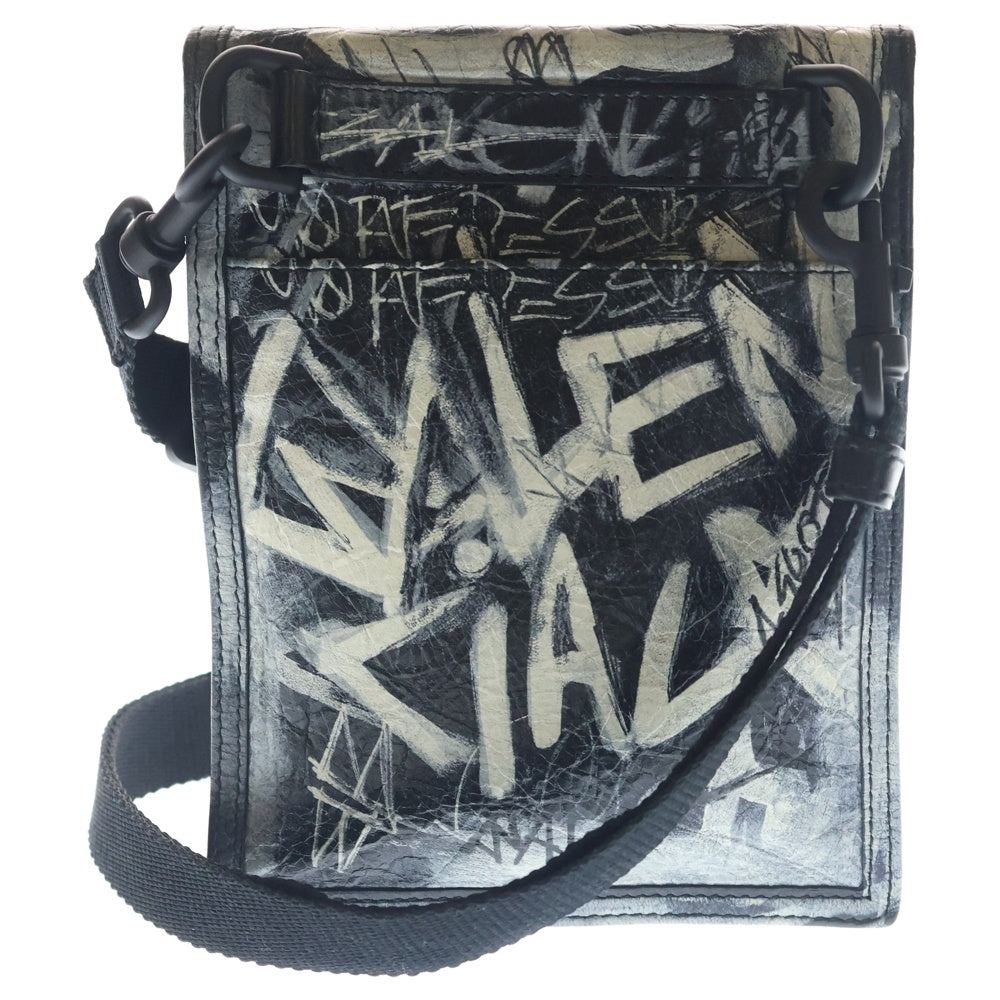 BALENCIAGA(バレンシアガ) Explorer Graffiti Small Pouch エクスプローラー グラフィティ スモールポーチ ホワイト 655982