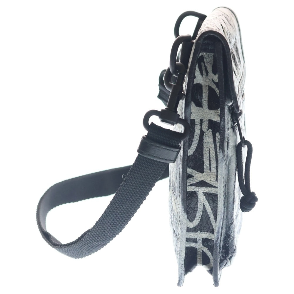 BALENCIAGA(バレンシアガ) Explorer Graffiti Small Pouch エクスプローラー グラフィティ スモールポーチ ホワイト 655982