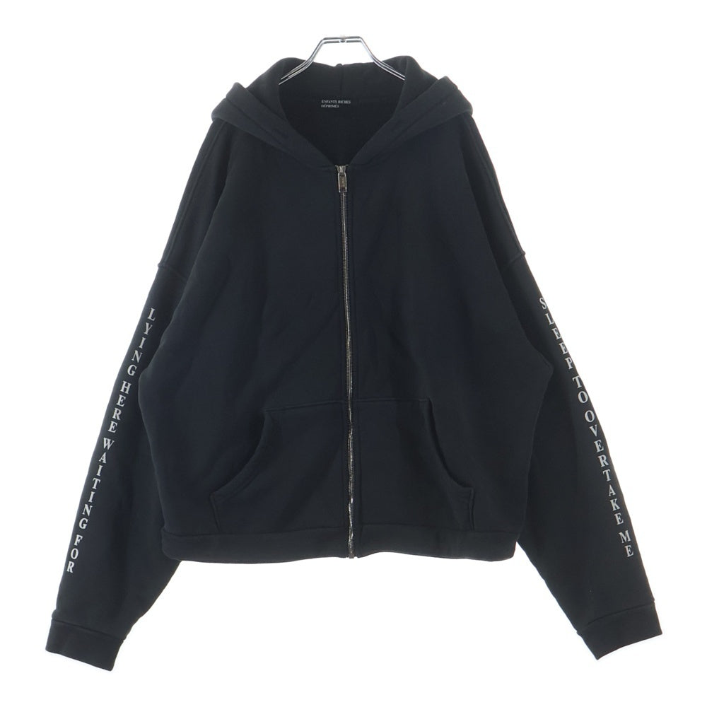 ENFANTS RICHES DEPRIMES(アンファンリッシュデプリメ) ヌビアン限定 NEVER WAKE ME ZIP HOODIE ネヴァーウェイクミーアップジップフーディー パーカー グレー