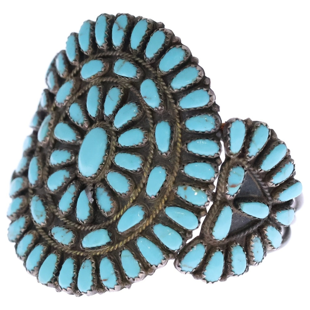 INDIAN JEWELRY(インディアンジュエリー) ナバホ族 LMB ターコイズ バングル シルバー