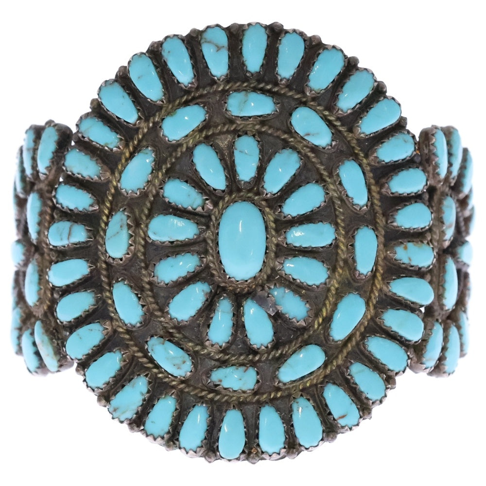 INDIAN JEWELRY(インディアンジュエリー) ナバホ族 LMB ターコイズ バングル シルバー