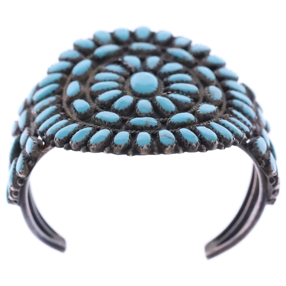 INDIAN JEWELRY(インディアンジュエリー) ナバホ族 LMB ターコイズ バングル シルバー