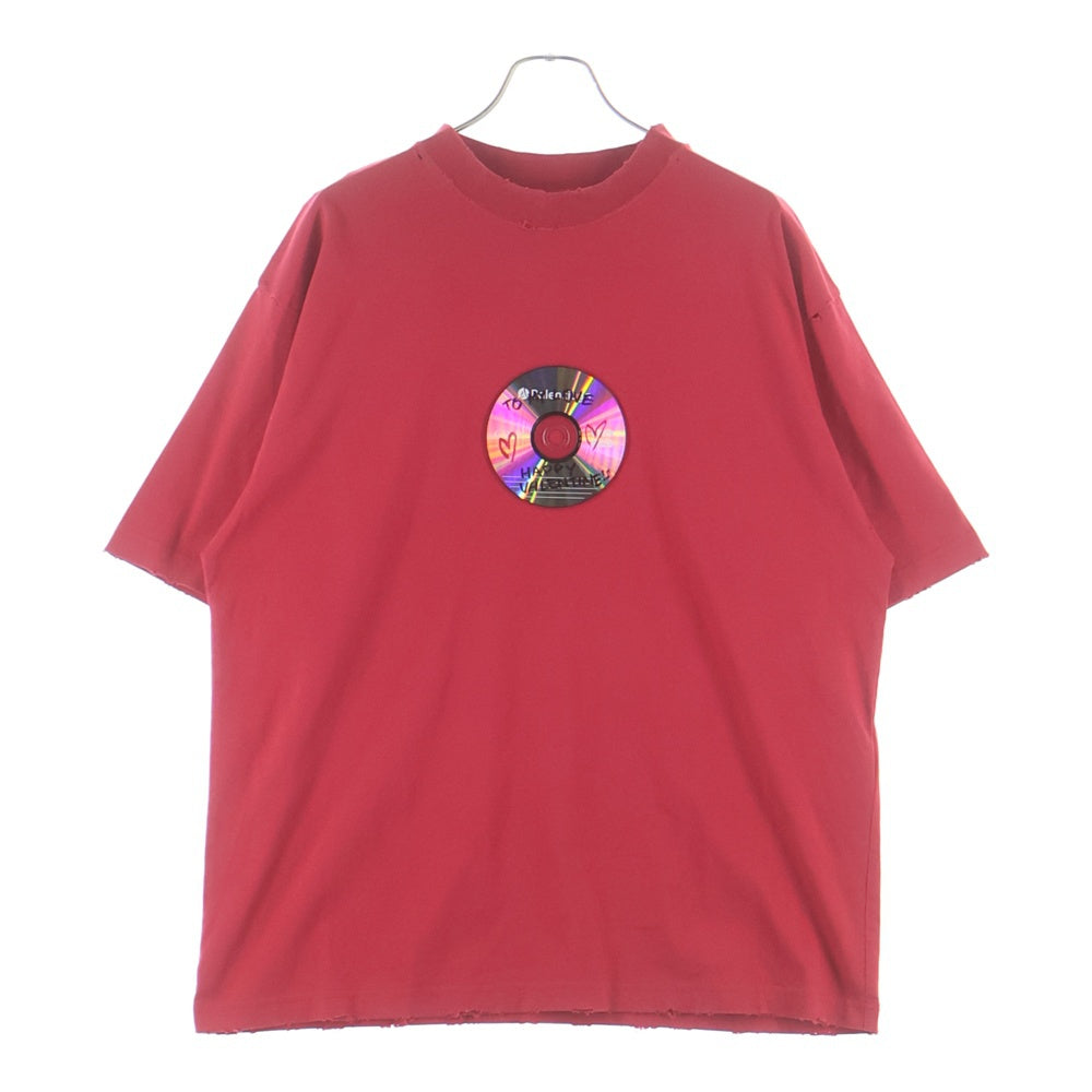 BALENCIAGA(バレンシアガ) 24SS Valentine CD T shirt 半袖Tシャツ レッド 764235