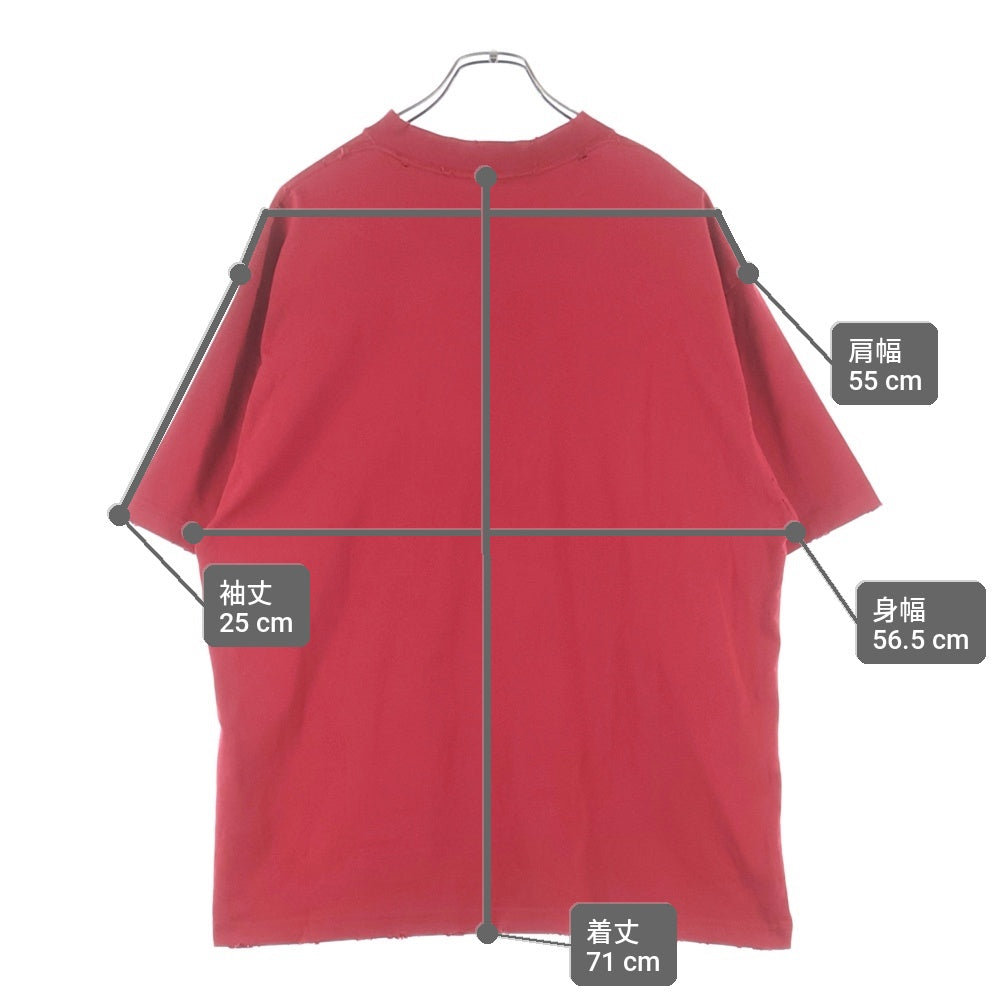 BALENCIAGA(バレンシアガ) 24SS Valentine CD T shirt 半袖Tシャツ レッド 764235