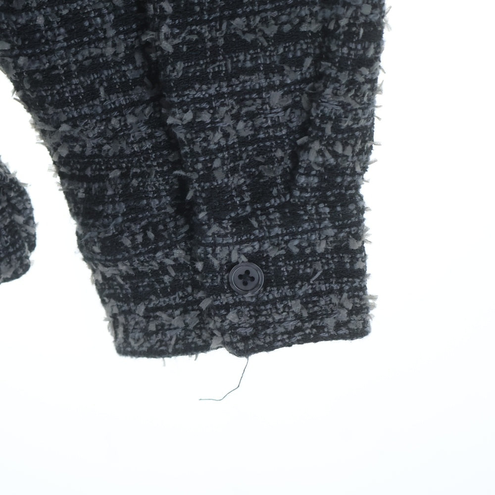SUPREME(シュプリーム) 26SS Boucle Zip Up Shirt ブークレ ジップアップ ツイードジャケット グレー