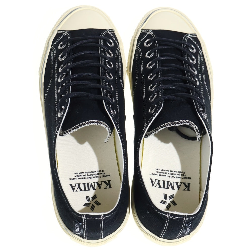 KAMIYA(カミヤ) JOEY VULCANIZE AGED SOLE SNEAKER ジョーイ バルカナイズエイジドソール ローカットスニーカースニーカー ブラック G16FW702