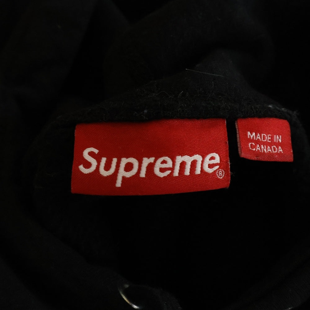 SUPREME(シュプリーム) 19SS Swarovski Box Logo Hooded Sweeatshirt スワロフスキー ボックスロゴ プルオーバースウェットパーカー フーディー ブラック