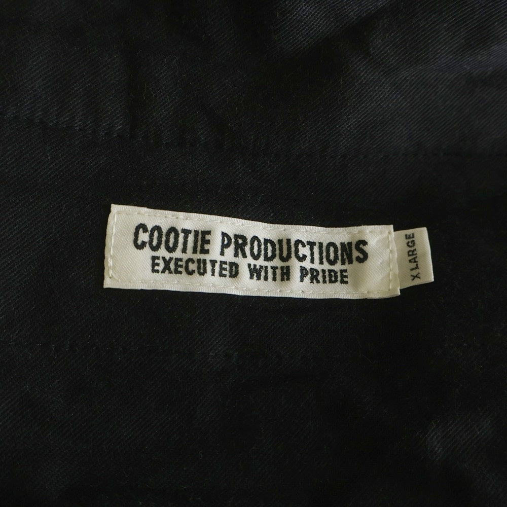 COOTIE PRODUCTIONS(クーティー プロダクションズ) ストライプ コットンショーツ ハーフパンツ ブラック