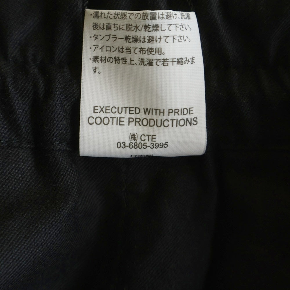 COOTIE PRODUCTIONS(クーティー プロダクションズ) ストライプ コットンショーツ ハーフパンツ ブラック