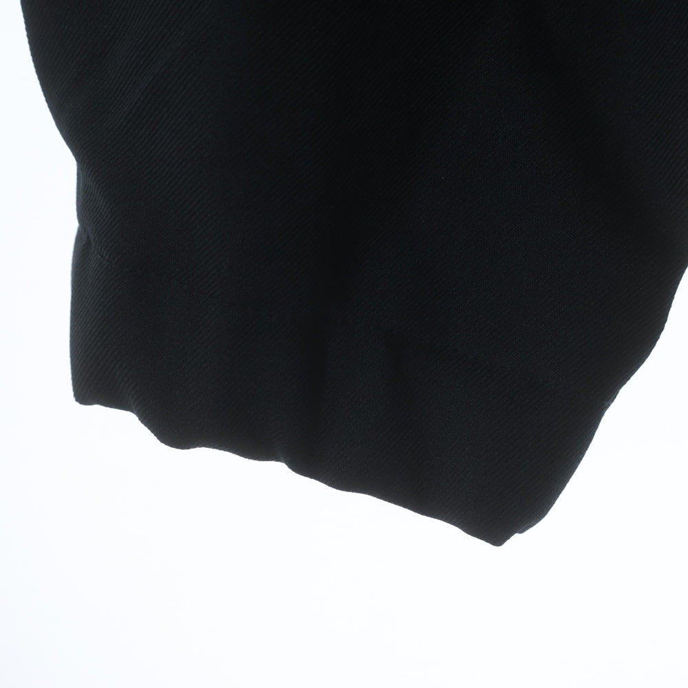 COOTIE PRODUCTIONS(クーティー プロダクションズ) 22AW Polyester Twill Half Zip Work L/S Shirt ポリエステルツイル ハーフジップ長袖シャツ ワークシャツ ブラック CTE-22A406