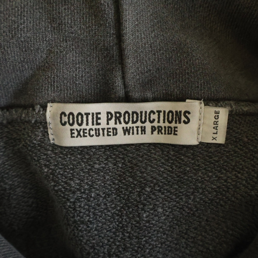 COOTIE PRODUCTIONS(クーティー プロダクションズ) 22AW Pigment Dyed Sweat Hoodie ピグメントダイ プルオーバーパーカー フーディー グレー CTE-22A307
