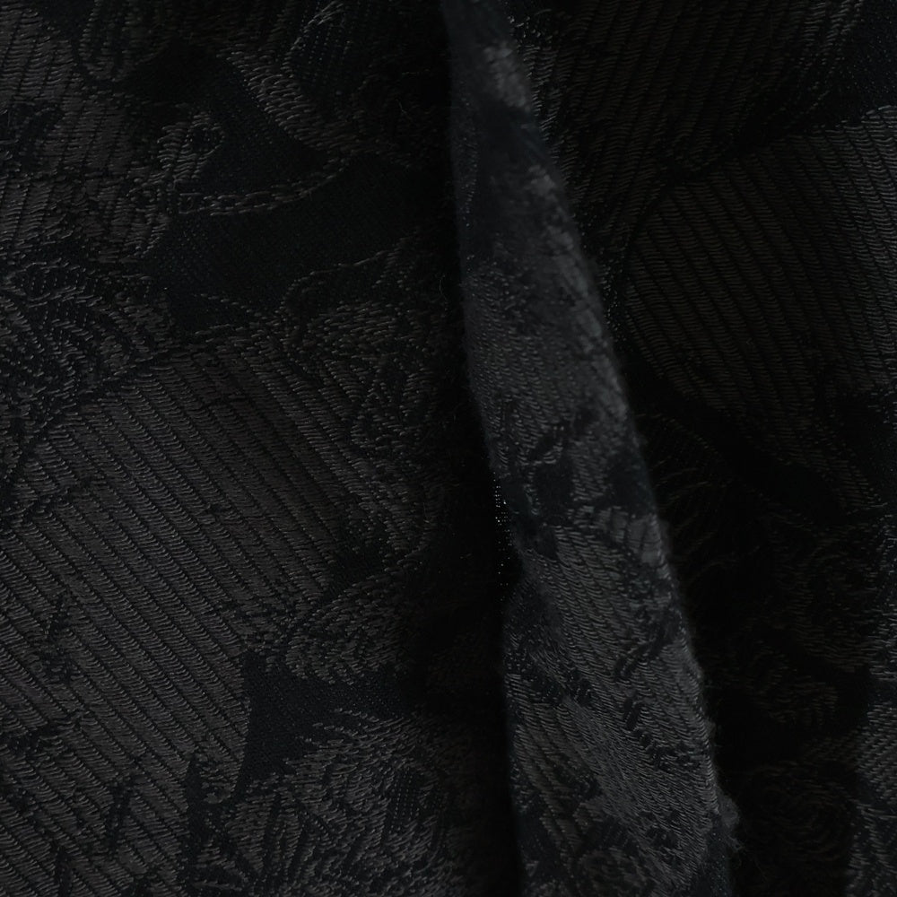STUDIO D'ARTISAN(ステュディオダルチザン) 京黒紋付染 総柄デザイン 半袖シャツ ブラック