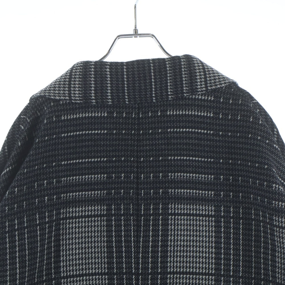COOTIE PRODUCTIONS(クーティー プロダクションズ) 23AW Jacquard Check Wool Short Chester Coat ジャガード チェックウール チェスターコート ブラック CTE-23A215