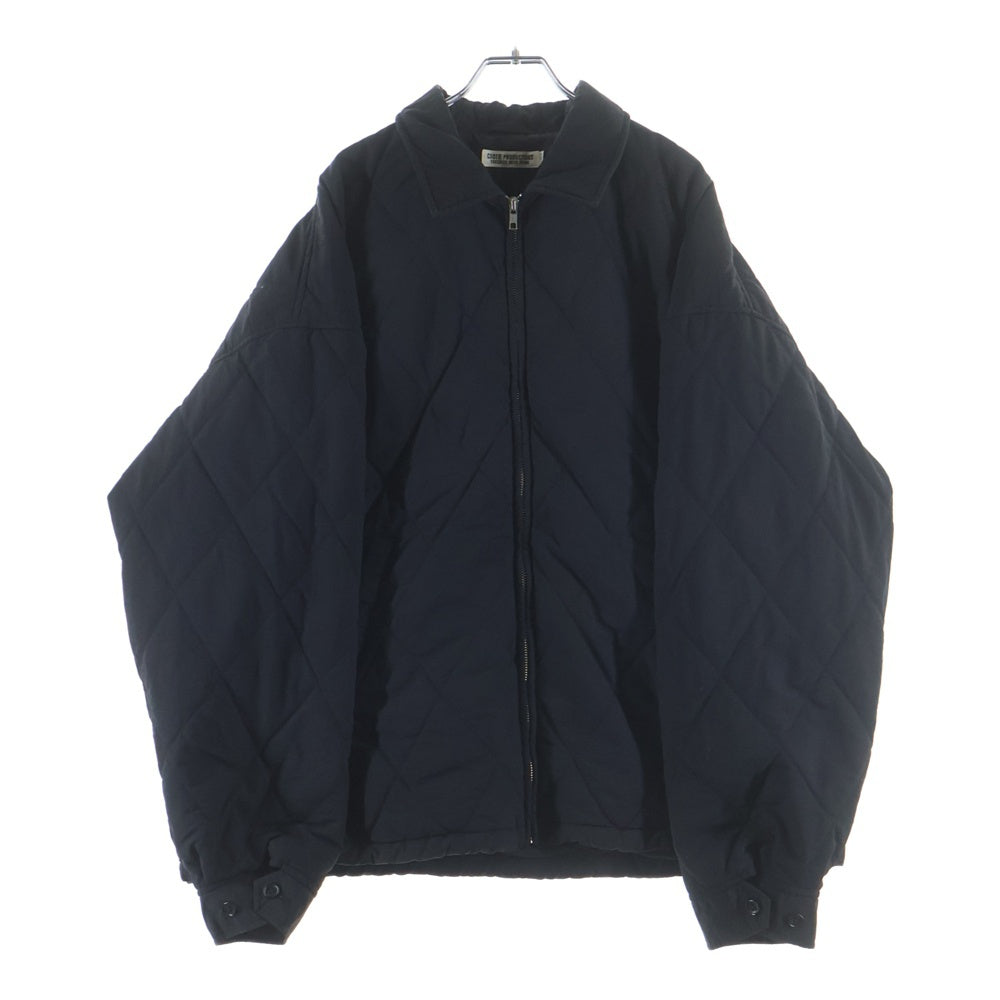 COOTIE PRODUCTIONS(クーティー プロダクションズ) 23AW Nylon Quilting Drizzler Jacket キルティング ジャケット ジップアップブルゾン ブラック CTE-23A211