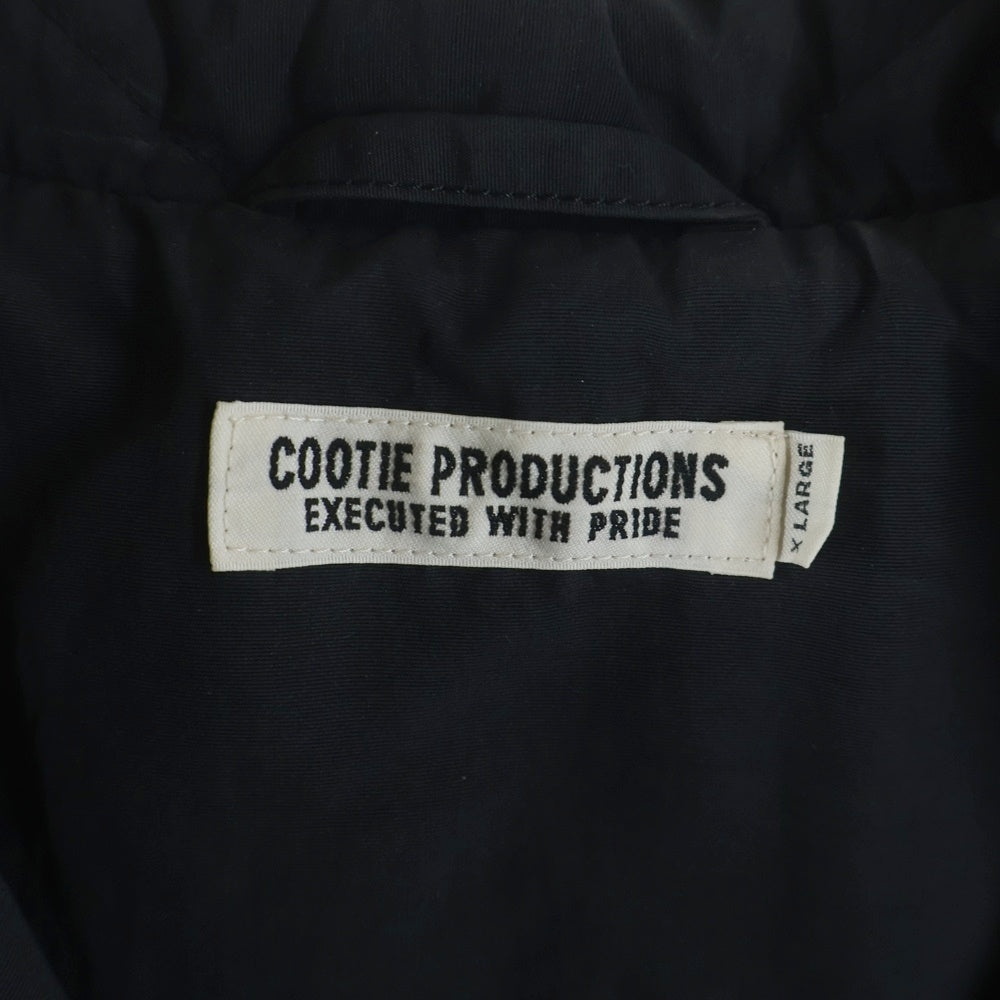 COOTIE PRODUCTIONS(クーティー プロダクションズ) 23AW Nylon Quilting Drizzler Jacket キルティング ジャケット ジップアップブルゾン ブラック CTE-23A211