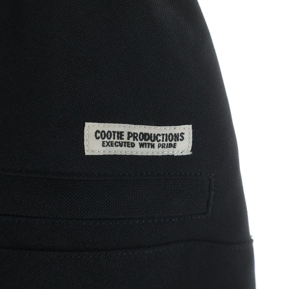 COOTIE PRODUCTIONS(クーティー プロダクションズ) 裾ジップ イージーパンツ ジョガーパンツ ブラック