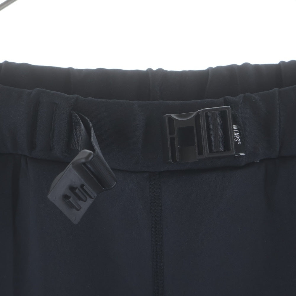 WTAPS(ダブルタップス) 23SS BEND TROUSERS RAPO ベルト付き イージーパンツ スウェットパンツ ブラック 231ATDT-CSM06
