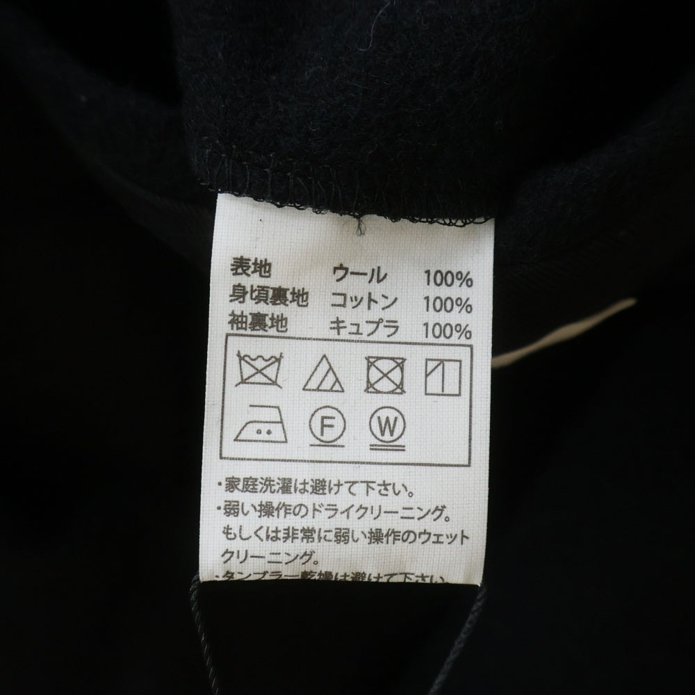 COOTIE PRODUCTIONS(クーティー プロダクションズ) 21AW Wool Mossa Double Chester Coat ウール ダブルチェスターコート ロングコート ブラック CTE-21A211