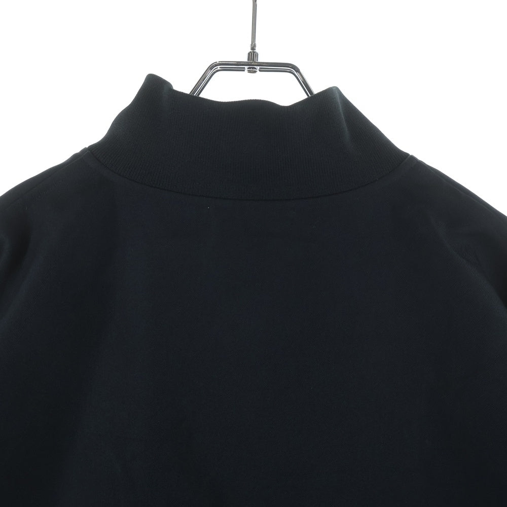 COOTIE PRODUCTIONS(クーティー プロダクションズ) 22AW Polyester Velour Half Zip フロントロゴ ハーフジップスウェット トレーナー ブラック CTE-22A313