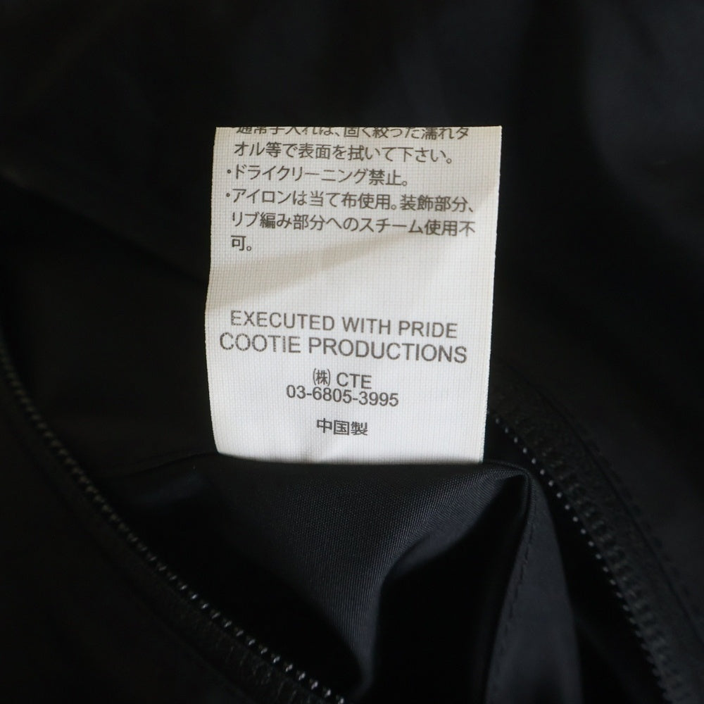 COOTIE PRODUCTIONS(クーティー プロダクションズ) 23AW Tough Twill Error Fit Over Parka ツイルエラーフィット オーバーパーカー ブラック CTE-23A206