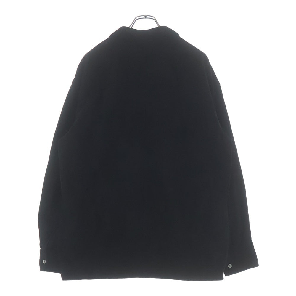 COOTIE PRODUCTIONS(クーティー プロダクションズ) 22AW Deer Suede L/S Shirt ディアスキン スエード 長袖シャツ ブラック CTE-22A407