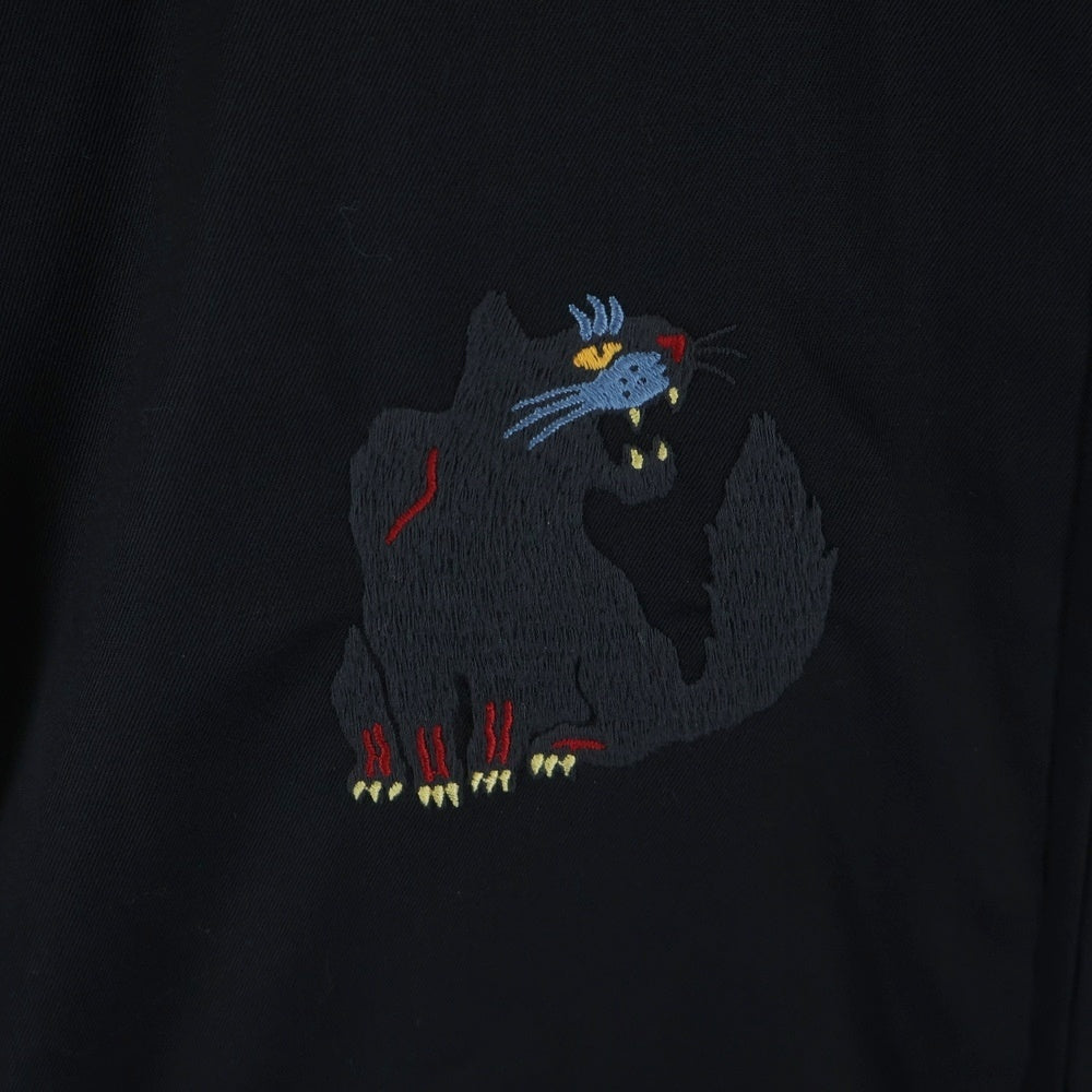 John UNDERCOVER(ジョン アンダーカバー) 17SS ギャバ刺繍ベトジャン ブルゾン ブラック JUS4201