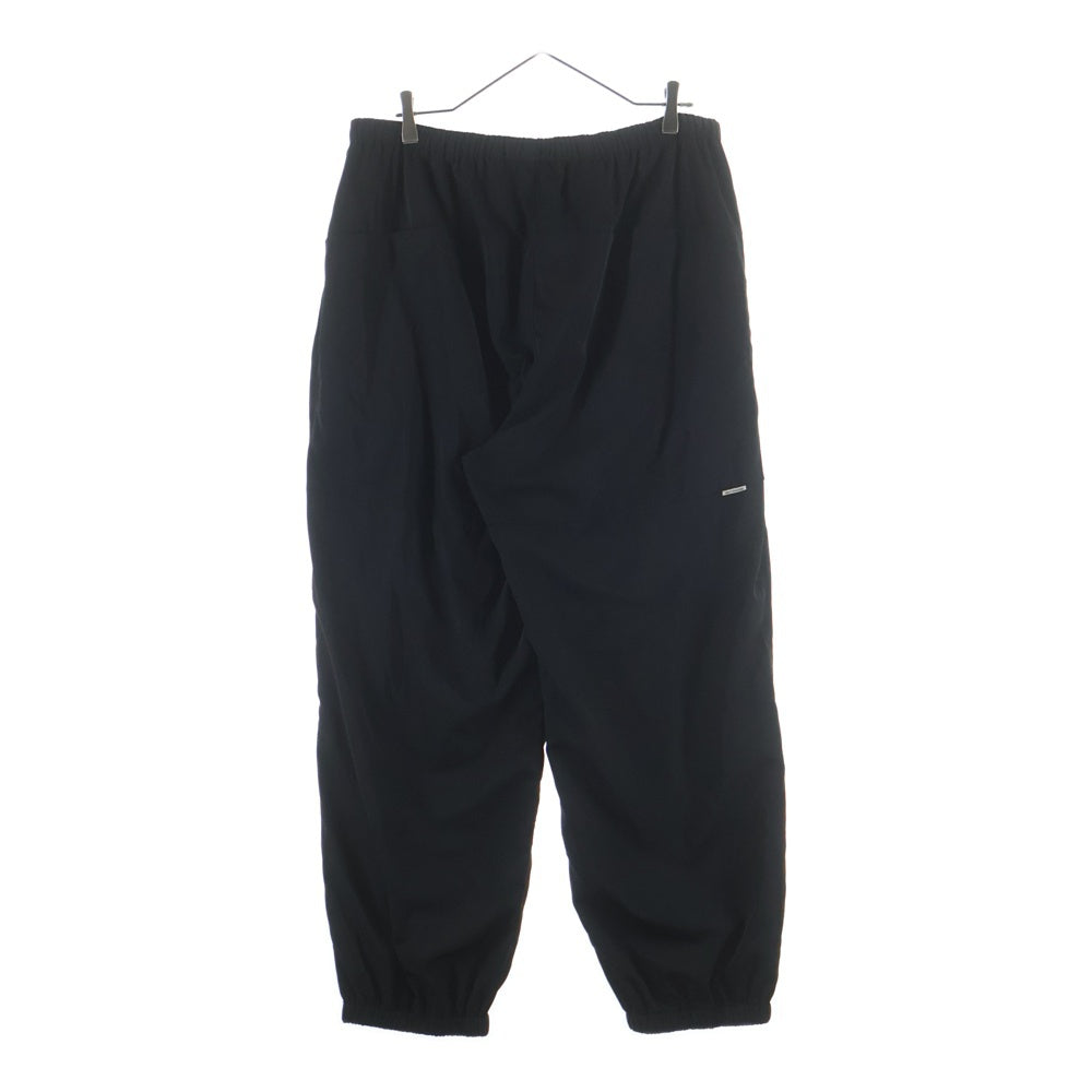 COOTIE PRODUCTIONS(クーティー プロダクションズ) 23AW Raza Track Pants ロゴ刺繍 ラサトラックパンツ ブラック CTE-23A105