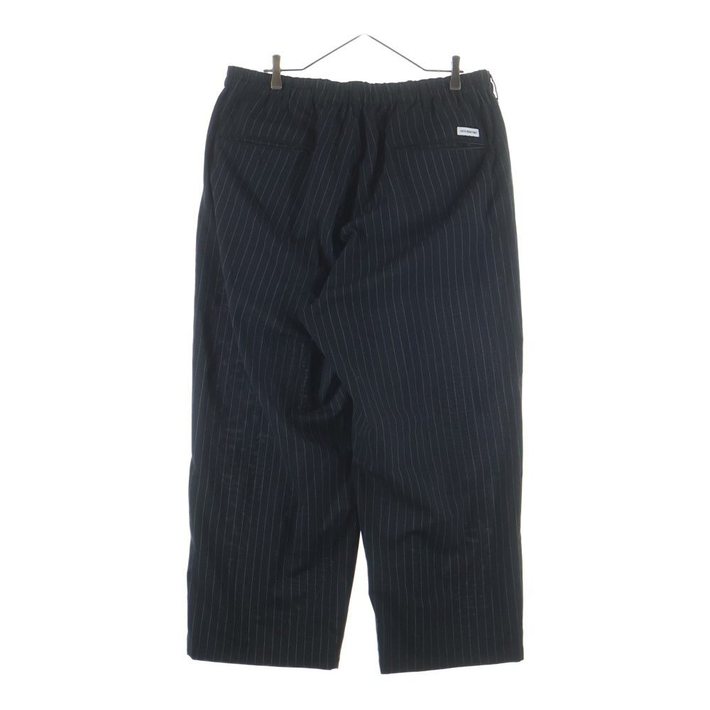 COOTIE PRODUCTIONS(クーティー プロダクションズ) 25SS T/W Square Leg Easy Pants ストライプ スクエアレッグ イージーパンツ ブラック CTE-25S102-STRIPE