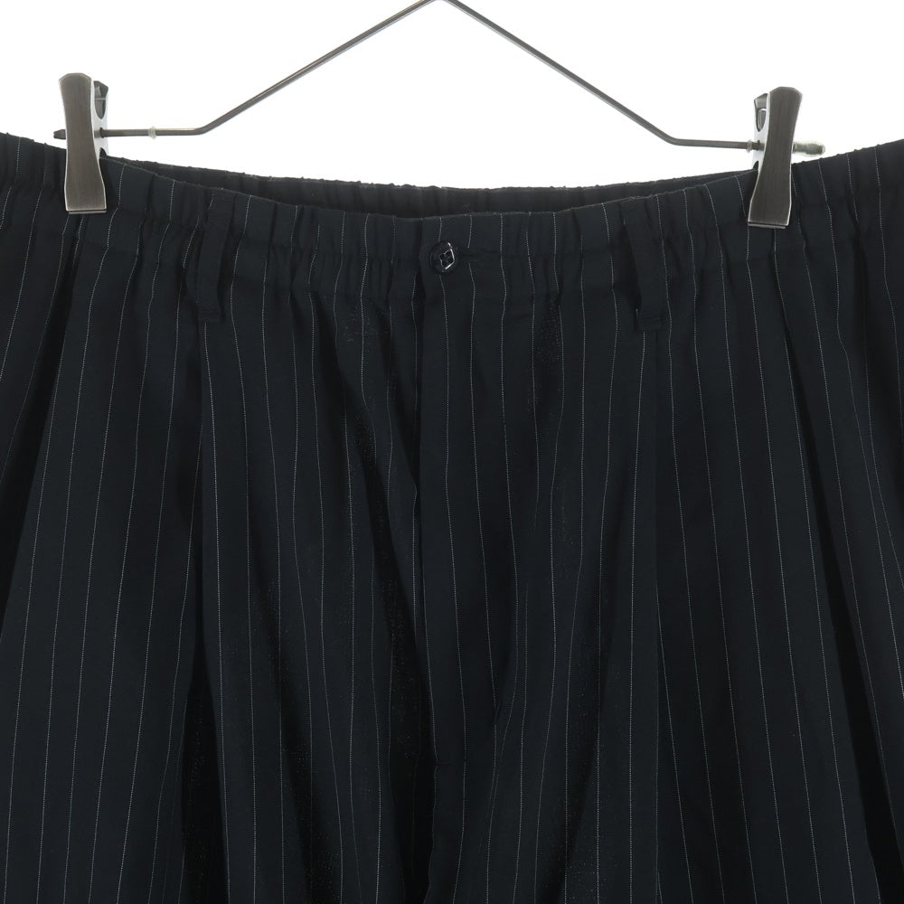 COOTIE PRODUCTIONS(クーティー プロダクションズ) 25SS T/W Square Leg Easy Pants ストライプ スクエアレッグ イージーパンツ ブラック CTE-25S102-STRIPE