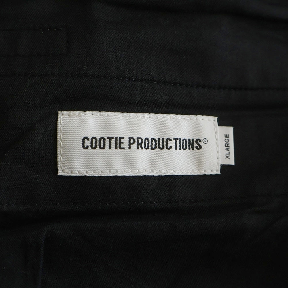 COOTIE PRODUCTIONS(クーティー プロダクションズ) 25SS T/W Square Leg Easy Pants ストライプ スクエアレッグ イージーパンツ ブラック CTE-25S102-STRIPE