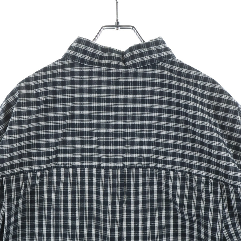 COOTIE PRODUCTIONS(クーティー プロダクションズ) 24SS Dobby Check S/S Shirt ドビーチェック 半袖シャツ ブラック/ホワイト CTE-24S404